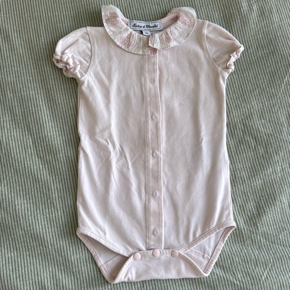 Bodysuit, short sleeves, tartine et chocolat, 18m